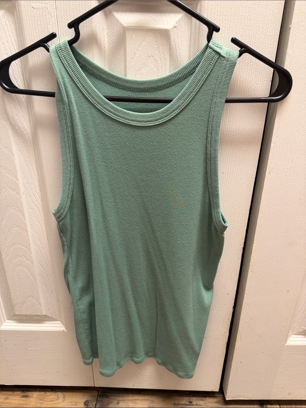 a new day Mint Green Ribbed Tank Top